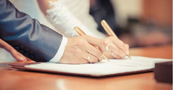 The cost of marriage is surprisingly low, but the threshold for divorce is extremely high