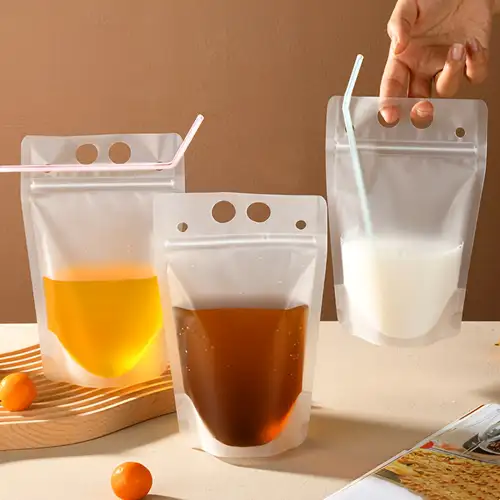 Various options for plastic bag beverages in Malaysia